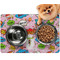 Woman Superhero Dog Food Mat - Small w/ Name or Text