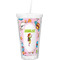 Woman Superhero Double Wall Tumbler with Straw (Personalized)