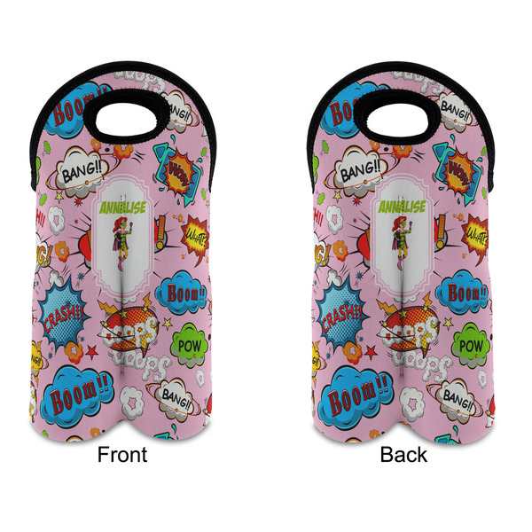 Woman Superhero Double Wine Tote - APPROVAL (new)