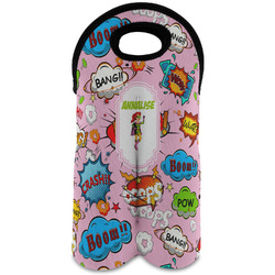 Woman Superhero Wine Tote Bag (2 Bottles) (Personalized)
