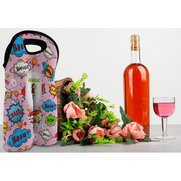 Woman Superhero Double Wine Tote - LIFESTYLE (new)