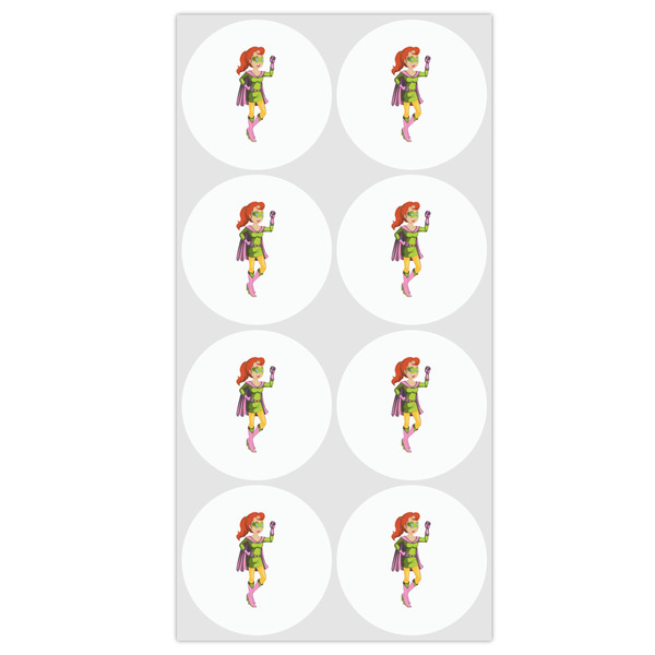 Woman Superhero Drink Topper - Medium - Set of 12