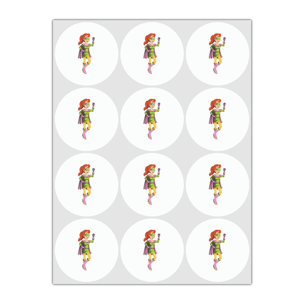 Woman Superhero Drink Topper - Small - Set of 12