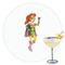 Woman Superhero Drink Topper - XLarge - Single with Drink