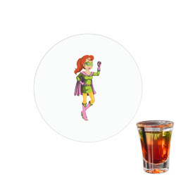 Woman Superhero Printed Drink Topper - 1.5"