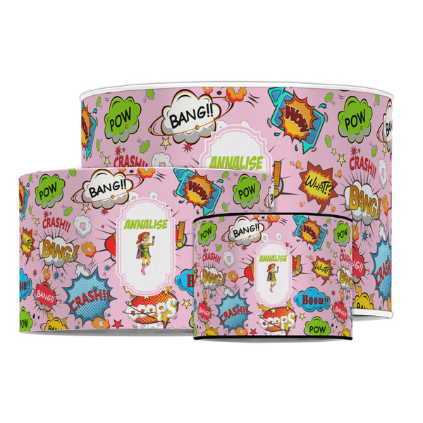 Woman Superhero Drum Lampshades - MAIN