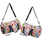 Woman Superhero Duffle bag small front and back sides
