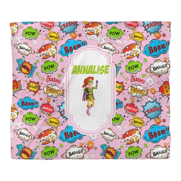 Woman Superhero Duvet Cover - King - Front