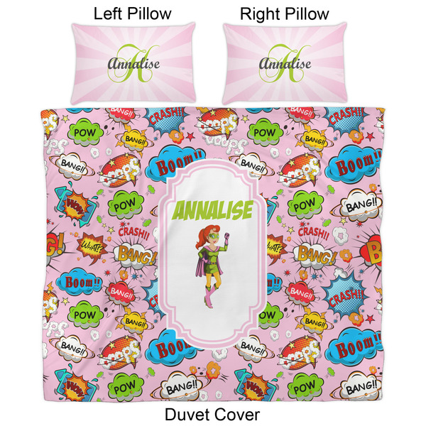 Woman Superhero Duvet Cover Set - King - Approval