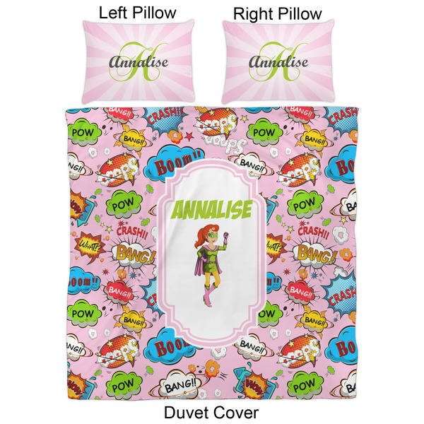 Woman Superhero Duvet Cover Set - Queen - Approval