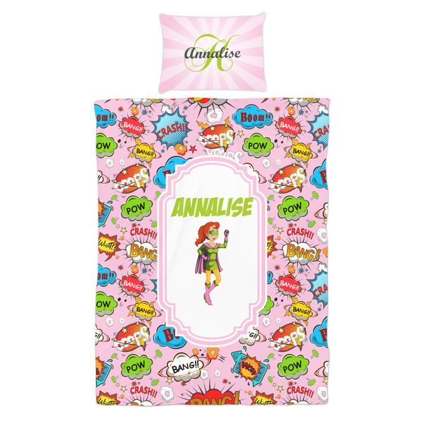 Woman Superhero Duvet Cover Set - Twin - Alt Approval