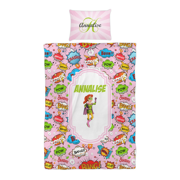 Woman Superhero Duvet Cover Set - Twin XL - Alt Approval