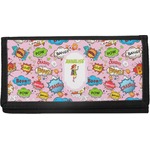 Woman Superhero Canvas Checkbook Cover (Personalized)