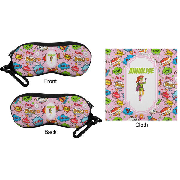 Woman Superhero Eyeglass Case & Cloth (Approval)