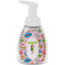 Woman Superhero Foam Soap Bottle (Personalized)