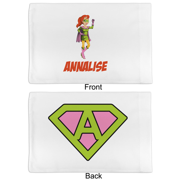 Woman Superhero Full Pillow Case - APPROVAL (partial print)