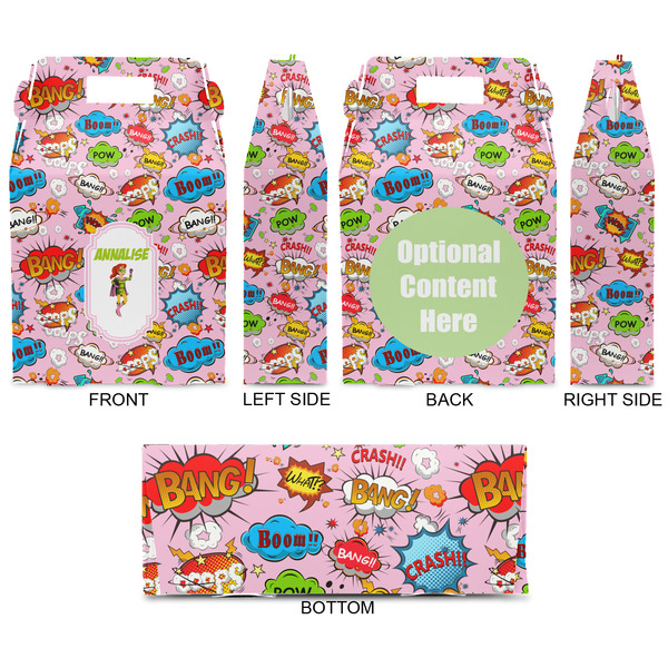 Woman Superhero Gable Favor Box - Approval