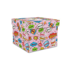 Woman Superhero Gift Box with Lid - Canvas Wrapped - Small (Personalized)
