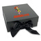 Woman Superhero Gift Boxes with Magnetic Lid - Black - Front (angle)