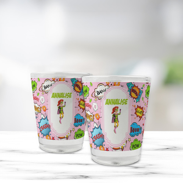Woman Superhero Glass Shot Glass - Standard - LIFESTYLE
