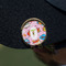 Woman Superhero Golf Ball Marker Hat Clip - Gold - On Hat