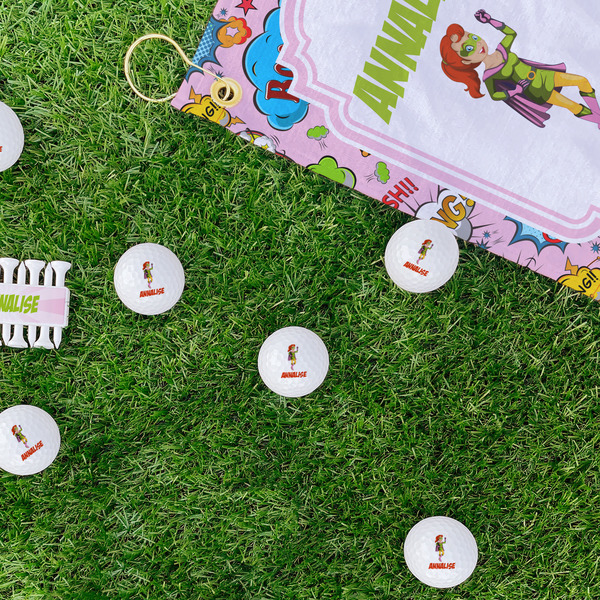 Woman Superhero Golf Balls - Generic - Set of 12 - LIFESTYLE