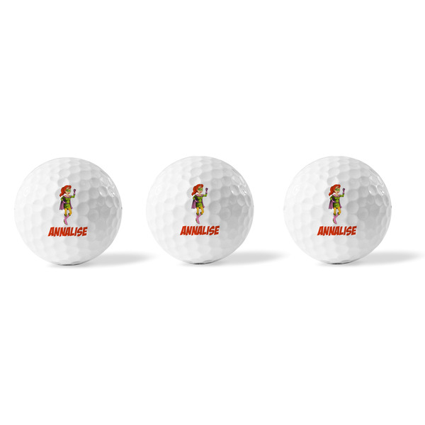 Woman Superhero Golf Balls - Generic - Set of 3 - APPROVAL