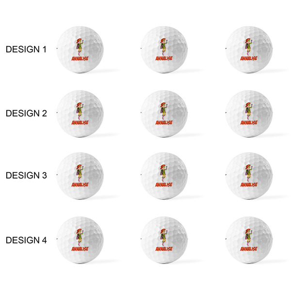 Woman Superhero Golf Balls - Titleist - Set of 12 - APPROVAL