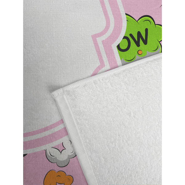 Woman Superhero Golf Towel - Detail