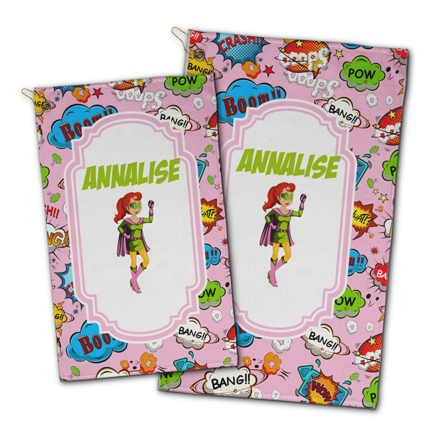 Woman Superhero Golf Towel - PARENT (small and large)