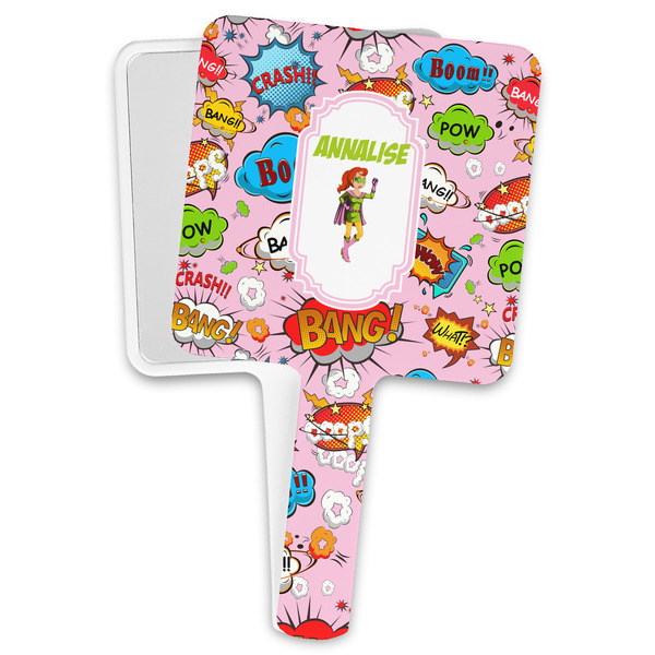 Custom Woman Superhero Hand Mirror (Personalized)