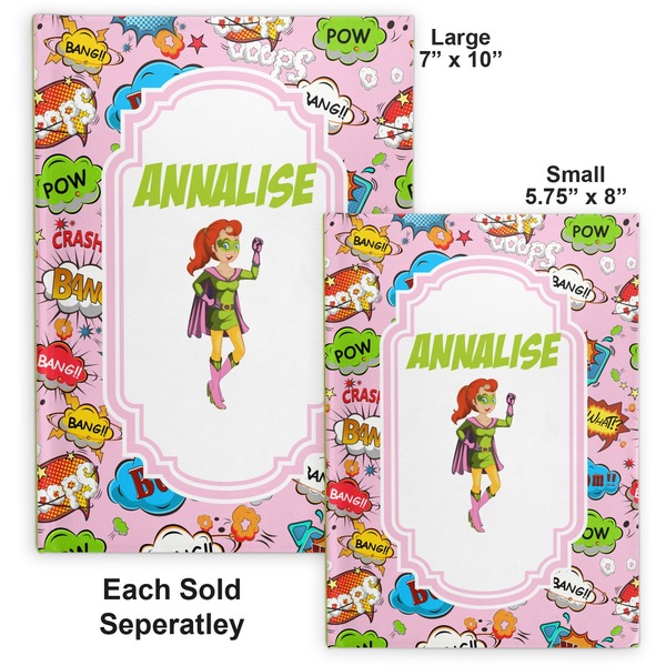 Woman Superhero Hard Cover Journal - Compare