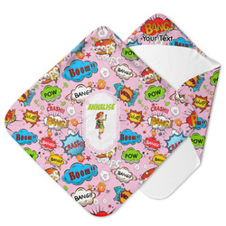 Woman Superhero Hooded Baby Towel (Personalized)