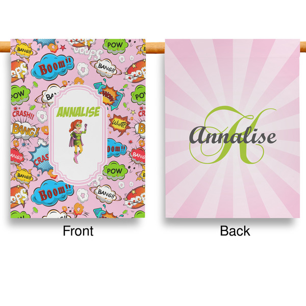 Woman Superhero House Flags - Double Sided - APPROVAL