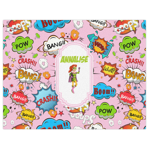 Woman Superhero Indoor / Outdoor Rug - 6'x8' - Front Flat