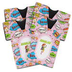 Woman Superhero Jersey Bottle Cooler - Set of 4 (Personalized)