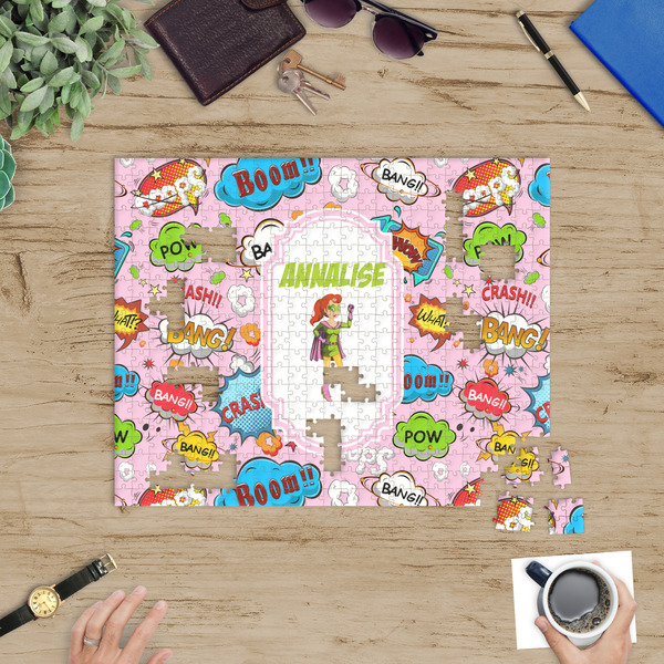 Woman Superhero Jigsaw Puzzle 500 Piece - In Context