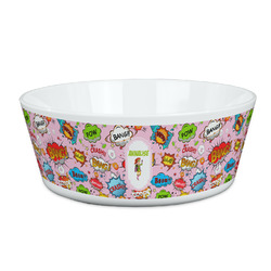 Woman Superhero Kid's Bowl (Personalized)