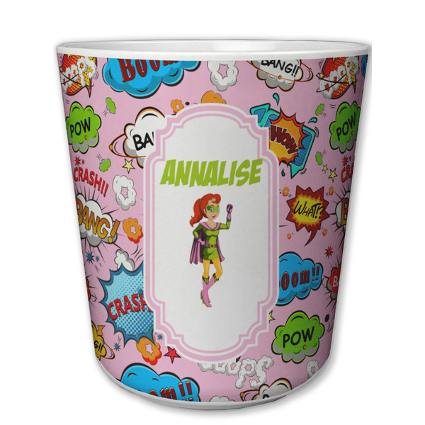 Custom Woman Superhero Plastic Tumbler 6oz (Personalized)