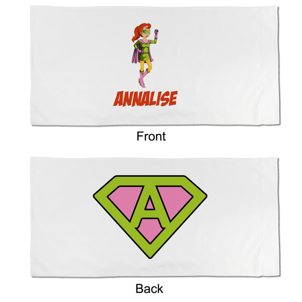 Woman Superhero King Pillow Case - APPROVAL (partial print)