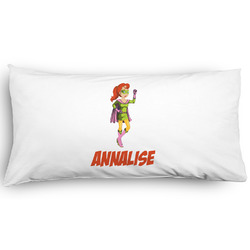 Woman Superhero Pillow Case - King - Graphic (Personalized)