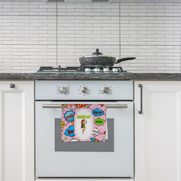Woman Superhero Kitchen Towel - Poly Cotton - Lifestyle