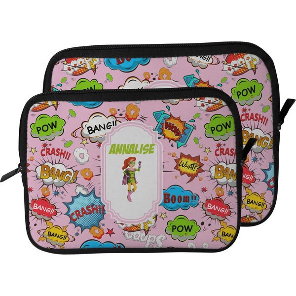 Woman Superhero Laptop Sleeve (Size Comparison)