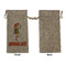 Woman Superhero Large Burlap Gift Bags - Front Approval