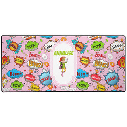Woman Superhero 3XL Gaming Mouse Pad - 35" x 16" (Personalized)