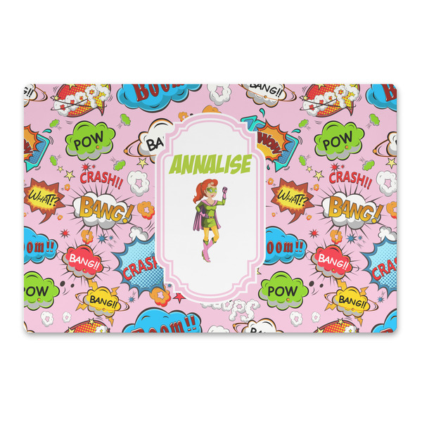 Custom Woman Superhero Large Rectangle Car Magnet (Personalized)