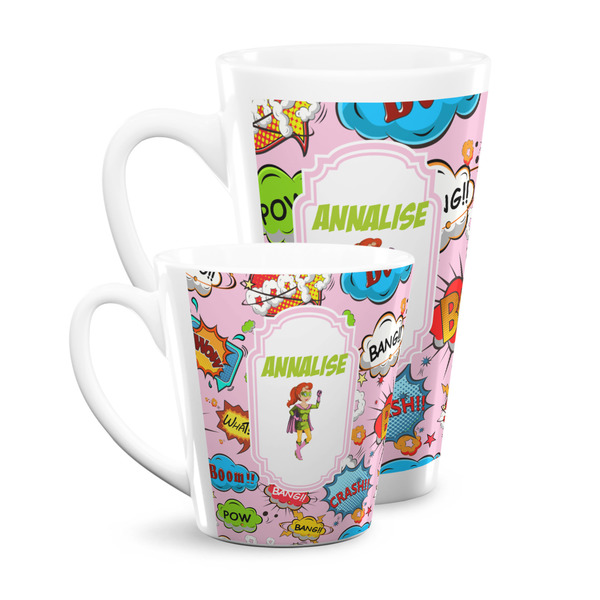 Woman Superhero Latte Mugs Main