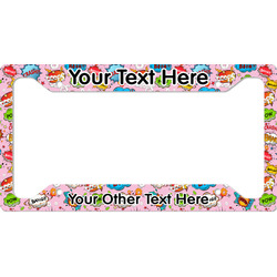 Woman Superhero License Plate Frame (Personalized)