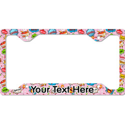 Woman Superhero License Plate Frame - Style C (Personalized)