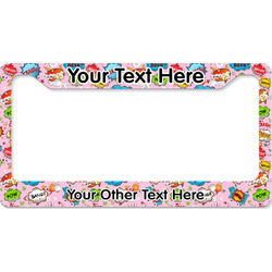 Woman Superhero License Plate Frame - Style B (Personalized)